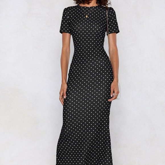 Nasty Gal Dresses & Skirts - Nasty Gal Black White Polka Dot Maxi Dress | 4